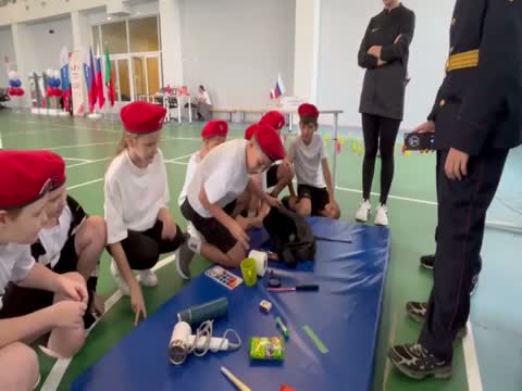 Юнармейцы школы 1 приняли участие в «Играх с характером».